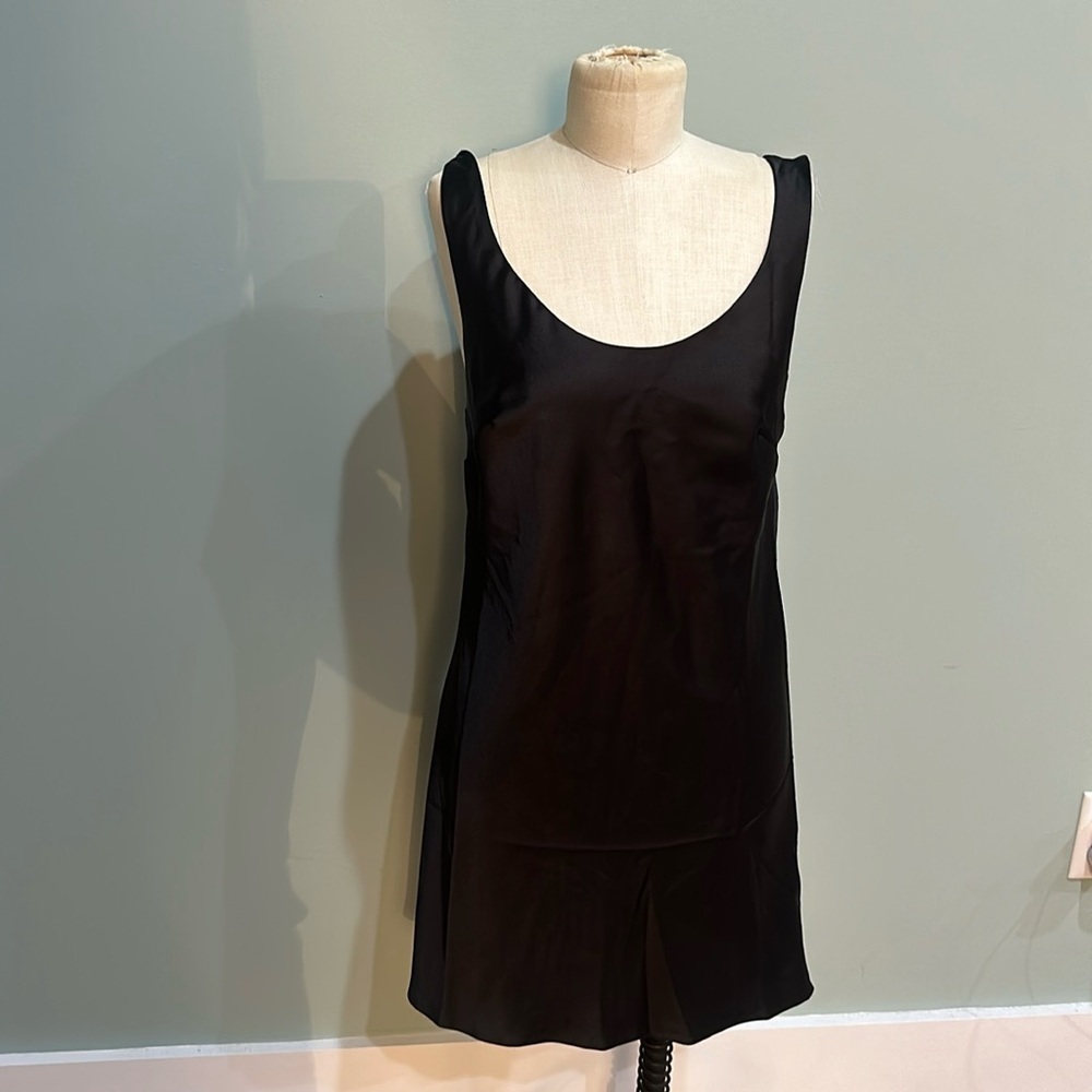 ASOS black womens satin‎ mini dress